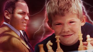 Young Magnus Carlsen vs Garry Kasparov [upl. by Elatan]