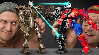 Transformer vs Venom SpiderMan The Ultimate LEGO Battle 🤖🕷️ Unpacking amp Assembling Challenge [upl. by Ignatz]