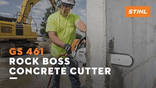 STIHL GS 461 Rock Boss® Concrete Cutter  Features and Benefits [upl. by Saoj340]