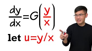 Homogeneous Differential Equations introduction amp example [upl. by Chlores901]