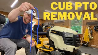 Cub Cadet Kohler PTO Clutch Removal ROPE TRICK [upl. by Calv]