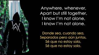 Alan Walker  Alone Lyrics Español Inglés [upl. by Rosamond]