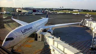 Lufthansa A350 Premium Economy ✈ Boston  Munich [upl. by Clyte]