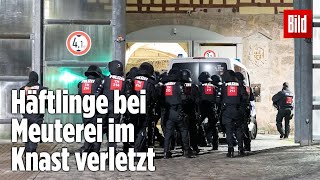 Gefängnismeuterei Polizei stürmt Knast in Thüringen  JVA Untermaßfeld [upl. by Jerusalem]